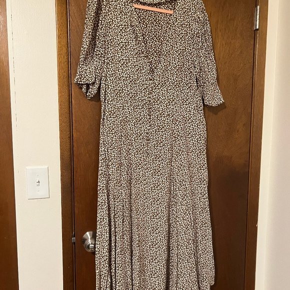 Doen Laurel Dress - Olive Cherry - XL - Picture 1 of 5